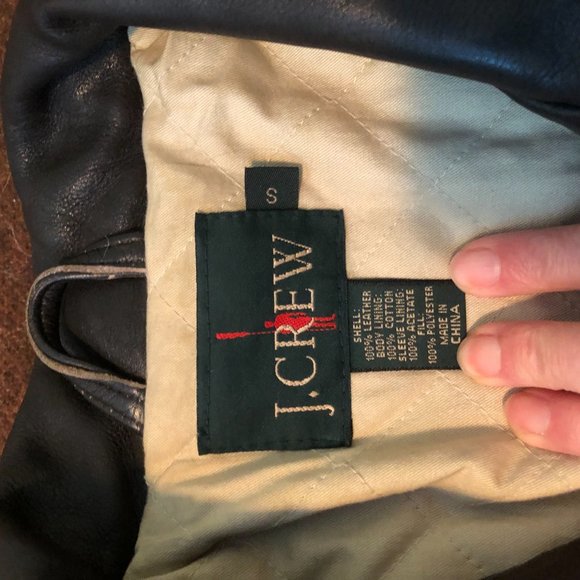 J Crew Quilted Full Grain Leather Jacket Size Small - Picture 3 of 12